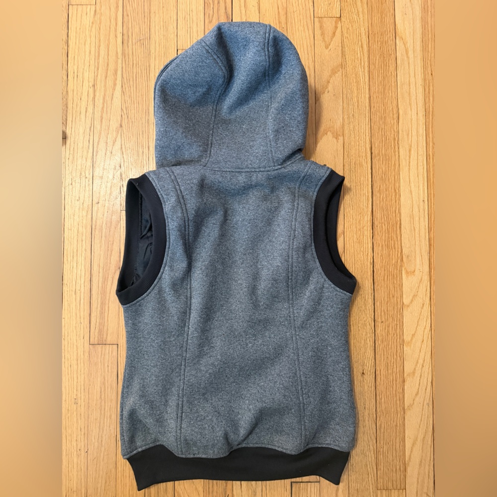 Burton Hooded Sleeveless Vest - Heather Gray - Picture 7 of 7